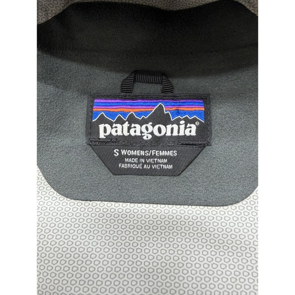 Patagonia Jacket Womens Small Black Torrentshell Rain Hooded RXBAR Logo Nylon - Picture 11 of 16